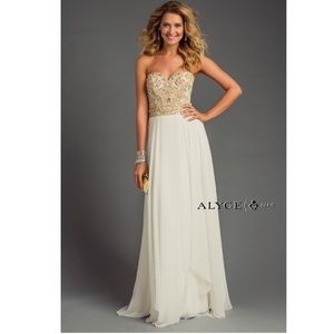 White Alyce prom dress
